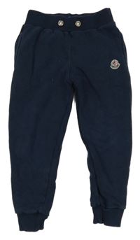 Tmavomodré tepláky s logem Moncler
