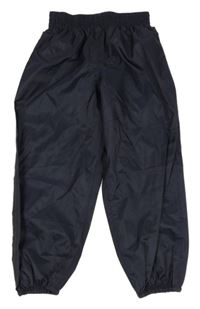 Tmavomodré šusťákové nepromokavé funkční kalhoty Quechua