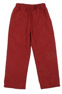 Bordó šusťákové kalhoty SHEIN