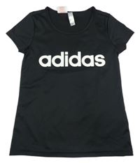 Černé funkční sportovní tričko Adidas