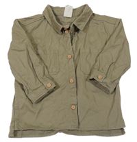 Khaki riflová košile H&M