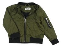 Khaki šusťákový jarní bomber H&M