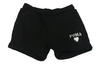 Černé teplákové kraťasy se srdcem zn. Puma