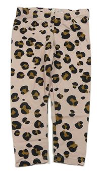 Růžové legíny s leopardím vzorem H&M