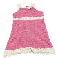 Růžová pletená šatová tunika Primark