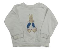 Bílá mikina s králíkem - Peter Rabbit zn. M&S