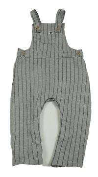 Šedo-tmavomodré pruhované laclové tepláky George