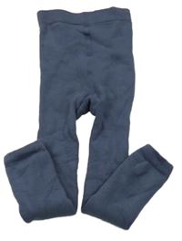 Tmavomodré thermo punčocháče Tchibo