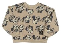 Hnědá prošívaná mikina s Minnie Disney