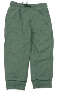 Zelené melírované tepláky Nutmeg