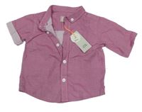 Nové - Vínová melírovaná košile River Island