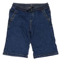 Tmavomodré riflové jogger kraťasy C&A 