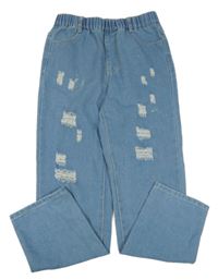 Modré rifle s prošoupáním