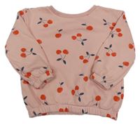 Růžová mikina s třešněmi Primark