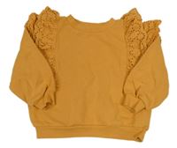 Okrová mikina s madeirou H&M