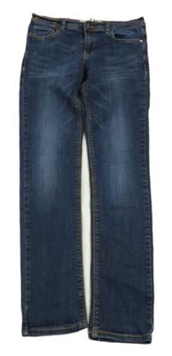 Tmavomodré skinny rifle 