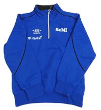 Safírová mikina s nápisem Umbro