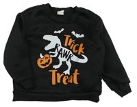 Černá mikina s dinem Shein