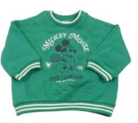 Zelená mikina s Mickeym H&M