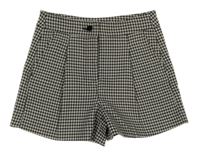 Černo-šedé vzorované úpletové kraťasy dunnes 