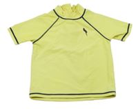 Žluté UV tričko s papouškem George