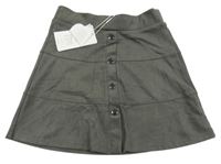 Nové - tmavošedá semišová sukně Name it