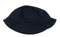 Tmavomodrý plátěný klobouk Next