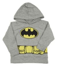 Šedá mikina s Batmanem a kapucí Next