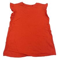 Červené tričko s volánky George