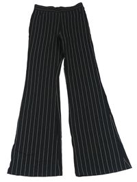 Černo-bílé pruhované flare legíny zn. H&M