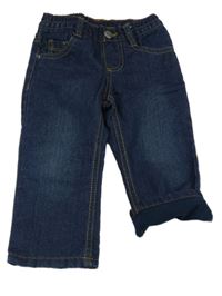 Tmavomodré zateplené rifle zn. Lupilu