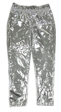 Stříbrné lesklé legíny George