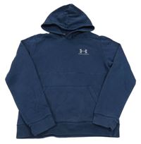 Tmavomodrá mikina s logem a kapucí Under Armour
