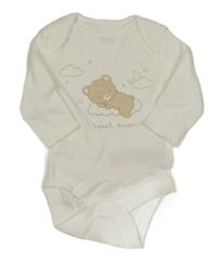 Bílé body s medvídkem Primark