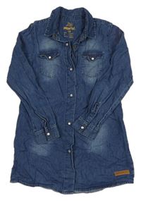 Tmavomodré lehké riflové šaty Pepperts