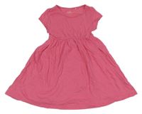 Růžovo-bílé pruhované šaty Topolino