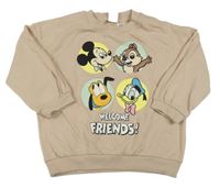 Béžová mikina s Mickeym a kamarády H&M
