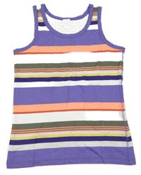 Fialovo-barevný pruhovaný top H&M