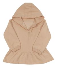 Světlerůžová propínací mikina s kapucí Matalan