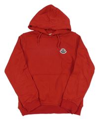 Červená mikina s kapucí - Moncler 