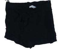 Dámské černé volné kraťasy s páskem Primark 