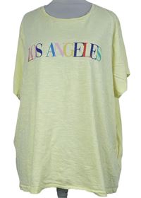 Dámské žluté tričko s nápisem M&S