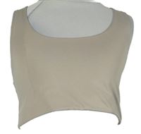 Dámský béžový crop top H&M
