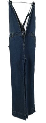 Dámský tmavomodrý riflový palazzo kalhotový overal Momokrom 