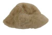 Dámský béžový kožešinový klobouk Primark 
