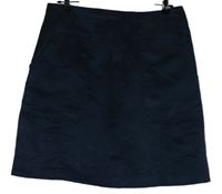 Dámská tmavomodrá semišová sukně Laura Ashley 