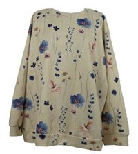 Dámská béžová květovaná mikina Emery Rose 