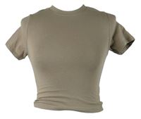 Dámské béžové crop tričko Select 