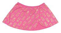 Neonově růžová plavková sukně s ananasy George