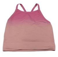 Růžový sportovní crop top Souluxe